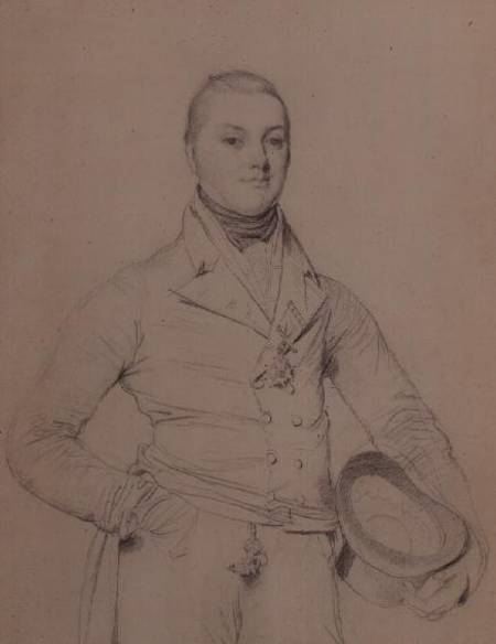 Portrait of Admiral Sir Fleetwood Broughton Reynolds Pellew (1789-1861) from Jean Auguste Dominique Ingres