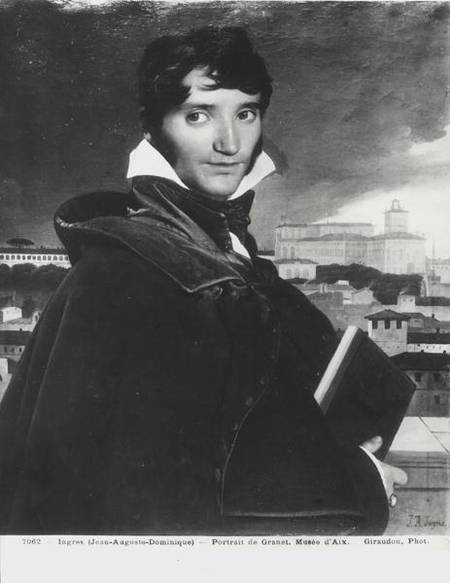 Portrait of Francois Marius Granet (1775-1849) in Rome from Jean Auguste Dominique Ingres