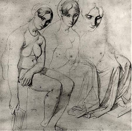 Study for Francesca da Rimini from Jean Auguste Dominique Ingres