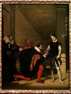 Don Pedro de Toledo (1484-1553) Kissing the Sword of Henry IV (1553-1610)