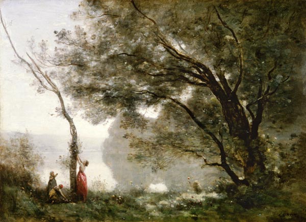 Erinnerung an Mortefontaine from Jean-Babtiste-Camille Corot