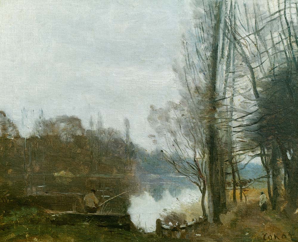 The fisherman from Jean-Babtiste-Camille Corot
