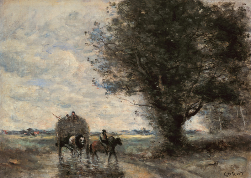 Der Heuwagen from Jean-Babtiste-Camille Corot