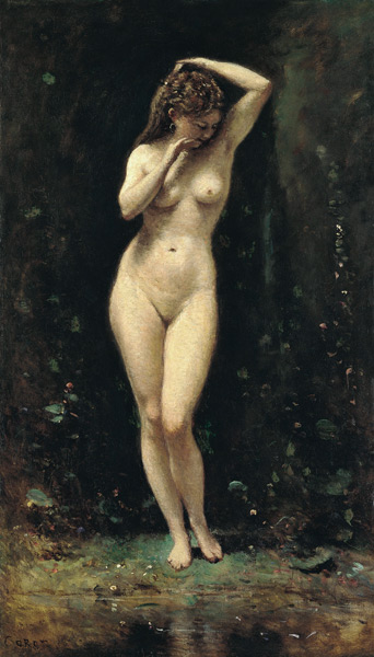 Diana Bathing (The Fountain) from Jean-Babtiste-Camille Corot