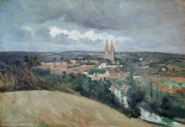General View of the Town of Saint-Lo from Jean-Babtiste-Camille Corot