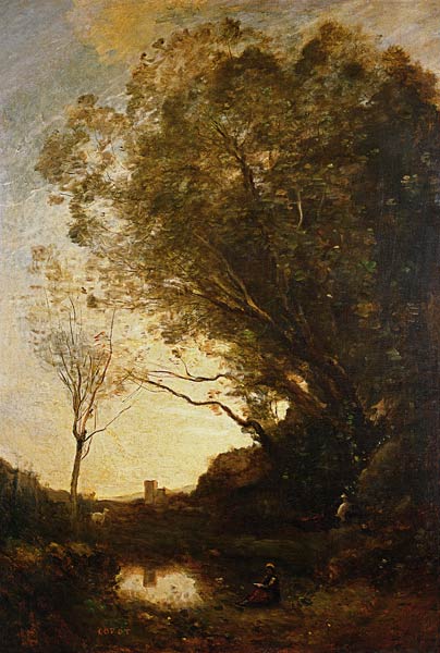 The Evening from Jean-Babtiste-Camille Corot