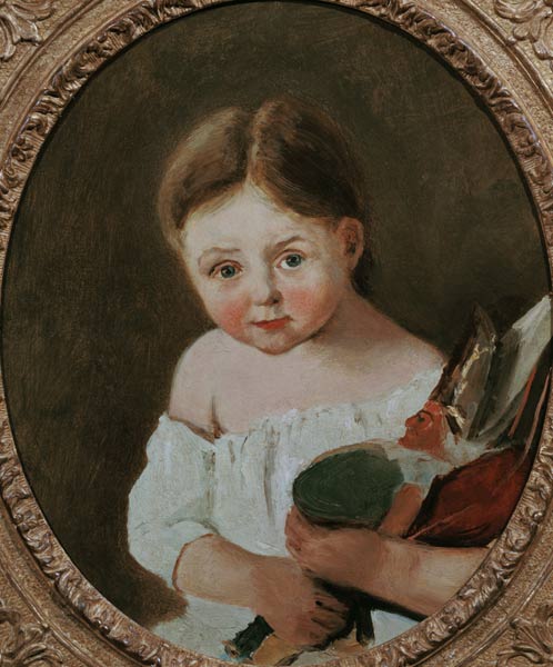 The Youngest Daughter of M. Edouard Delalain from Jean-Babtiste-Camille Corot