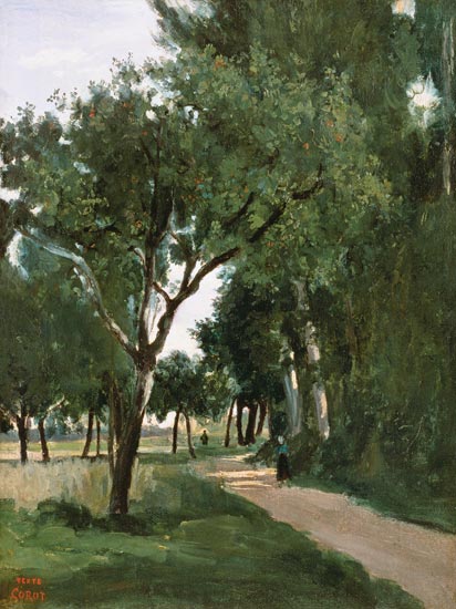 Avenue in the Woods, near Chaville from Jean-Babtiste-Camille Corot