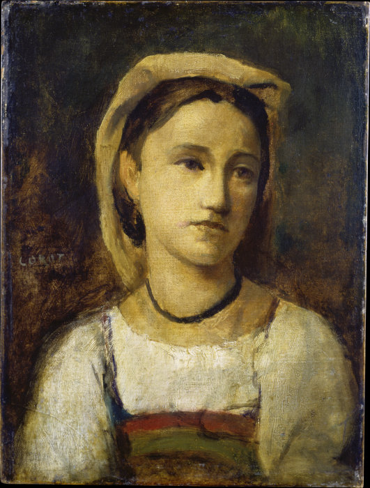 Bildnis eines italienischen Mädchens from Jean-Babtiste-Camille Corot