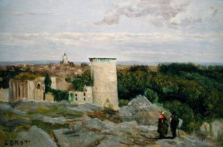 Castle of Falaise from Jean-Babtiste-Camille Corot