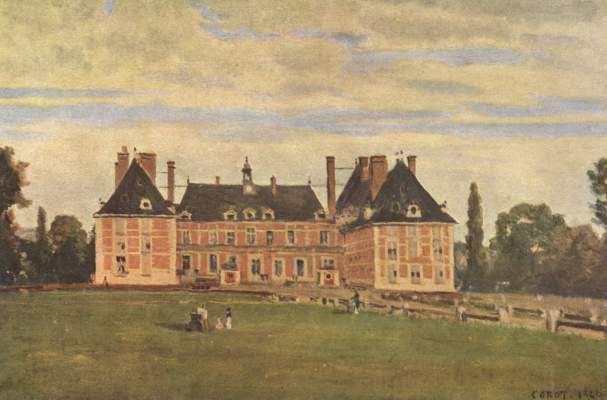 Château de Rosny from Jean-Babtiste-Camille Corot