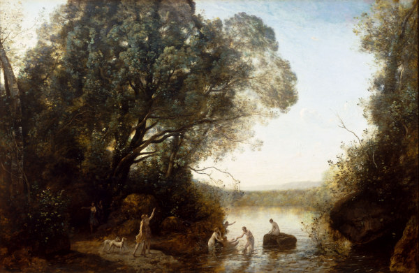 Corot / The Bath of Diana from Jean-Babtiste-Camille Corot
