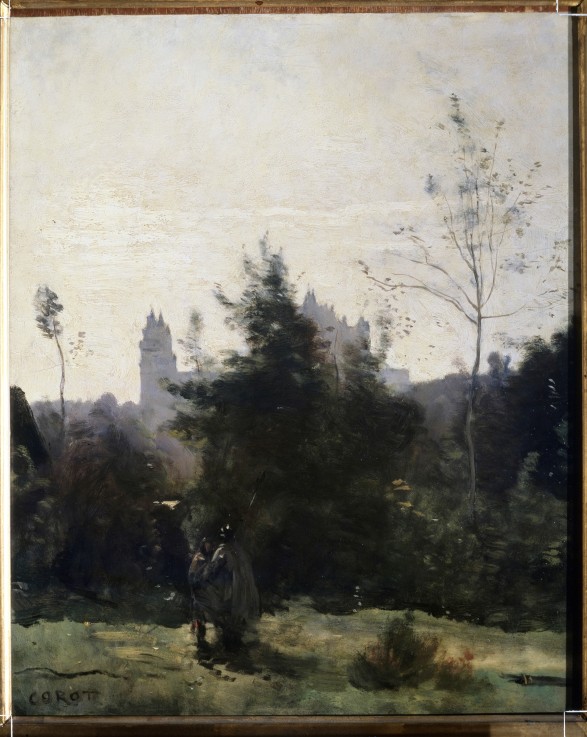 Château de Pierrefonds from Jean-Babtiste-Camille Corot