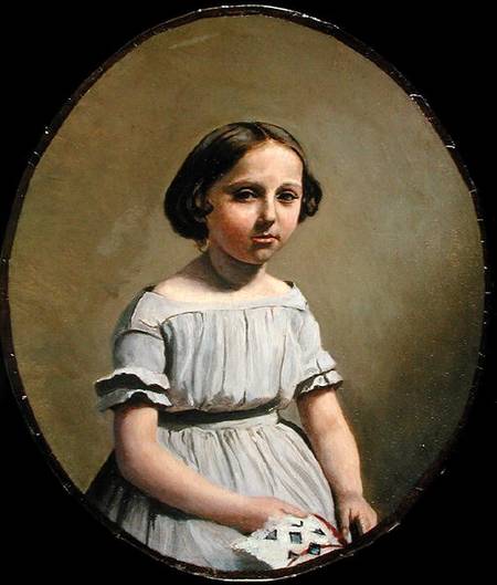 The Eldest Daughter of M. Edouard Delalain (Mme. de Graet) from Jean-Babtiste-Camille Corot