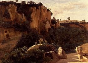 Felsiges Waldtal bei Cività Castellana. from Jean-Babtiste-Camille Corot