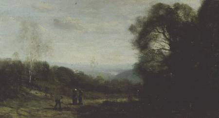 In the Hills Above Ville D'Avray from Jean-Babtiste-Camille Corot