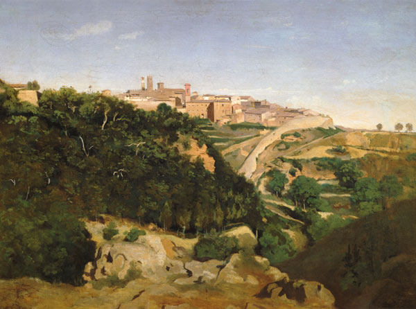 Volterra. from Jean-Babtiste-Camille Corot