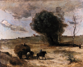 Der kleine Wagen in den Dünen from Jean-Babtiste-Camille Corot