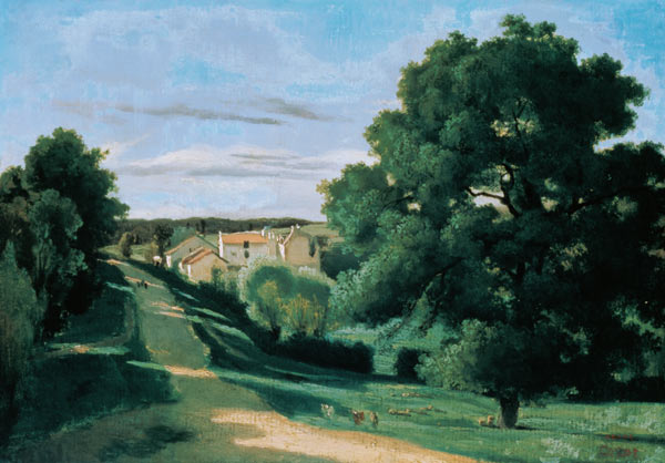 Landscape: Le Petit Charville, near Ville d'Array from Jean-Babtiste-Camille Corot