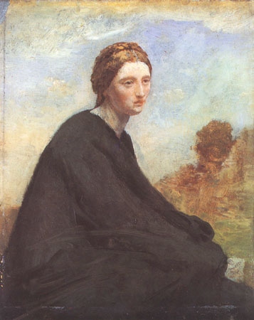 Sinnendes Mädchen from Jean-Babtiste-Camille Corot