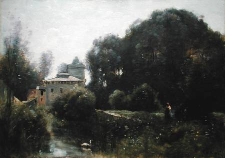 Souvenir of the Villa Borghese from Jean-Babtiste-Camille Corot