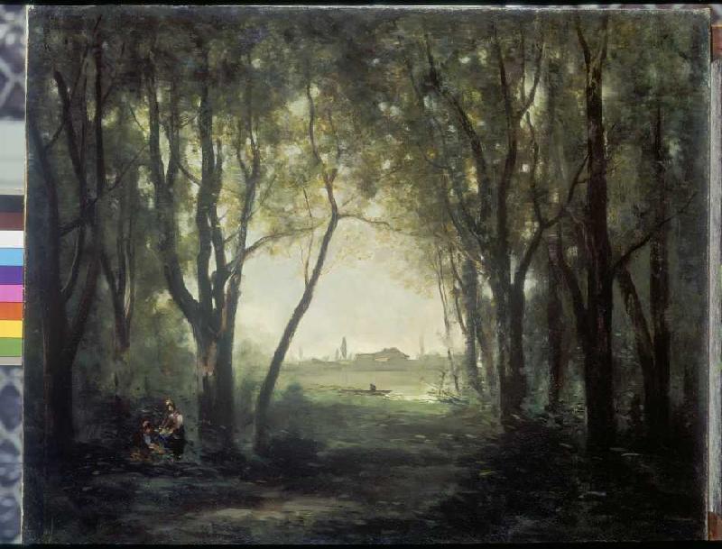 Der Teich. from Jean-Babtiste-Camille Corot