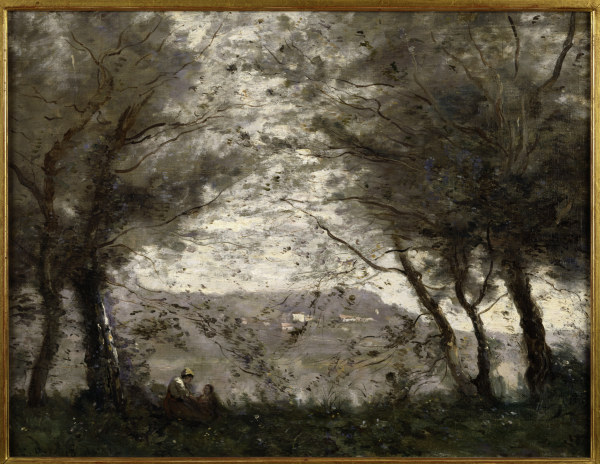Pond of Ville dAvray from Jean-Babtiste-Camille Corot