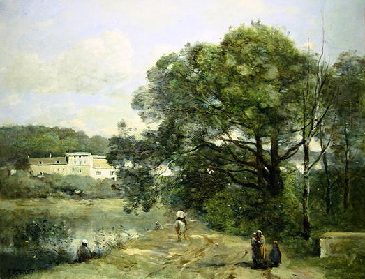 Ville d'Avray (oil on canvas) from Jean-Babtiste-Camille Corot