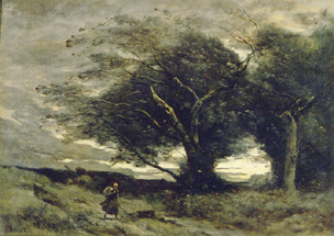 Ein Windstoss from Jean-Babtiste-Camille Corot