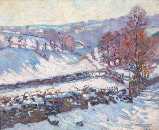 Snowy Landscape at Crozant from Jean-Baptiste Armand Guillaumin