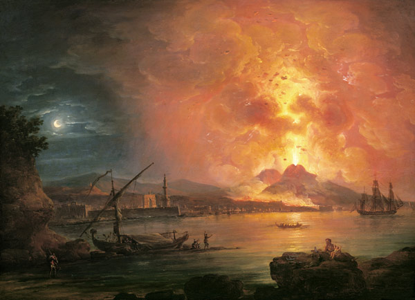 The Eruption of Vesuvius from Jean Baptiste Genillion