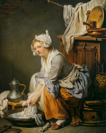 Die Wäscherin from Jean Baptiste Greuze
