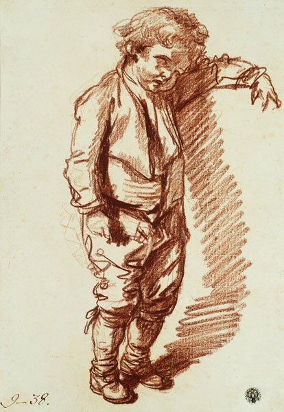 Ein kleiner Junge, stehend. from Jean Baptiste Greuze