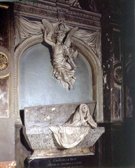 Tomb of the mother of Charles Le Brun from Jean Baptiste I Tuby
