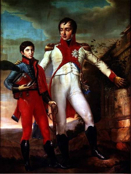 Louis Bonaparte (1778-1846) King of Holland and Louis Napoleon (1804-31) Crown Prince of Holland from Jean Baptiste Joseph Wicar
