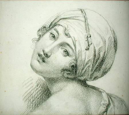 Portrait of Emma (c.1765-1815) Lady Hamilton from Jean Baptiste Joseph Wicar