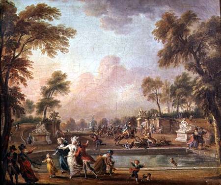 The Charge of the Prince of Lambesc (1751-1825) in the Tuileries Gardens from Jean-Baptiste Lallemand