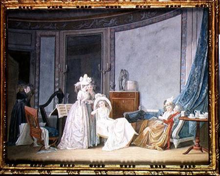 Meeting in a Salon from Jean Baptiste Mallet