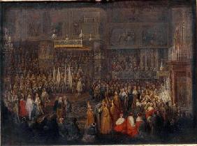 Coronation of Louis XV (1710-74) 25th October 1722