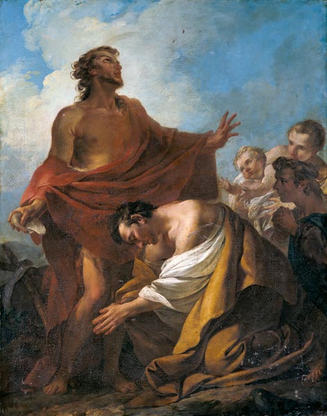 St. John the Baptist Baptising the Jews in the Desert from Jean-Baptiste Pierre