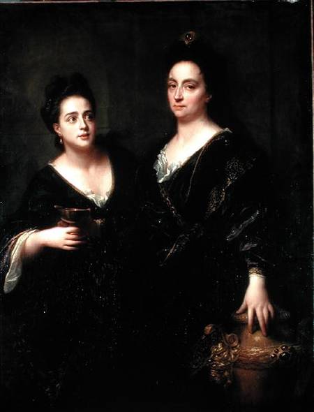Portrait of Two Actresses from Jean Baptiste Santerre