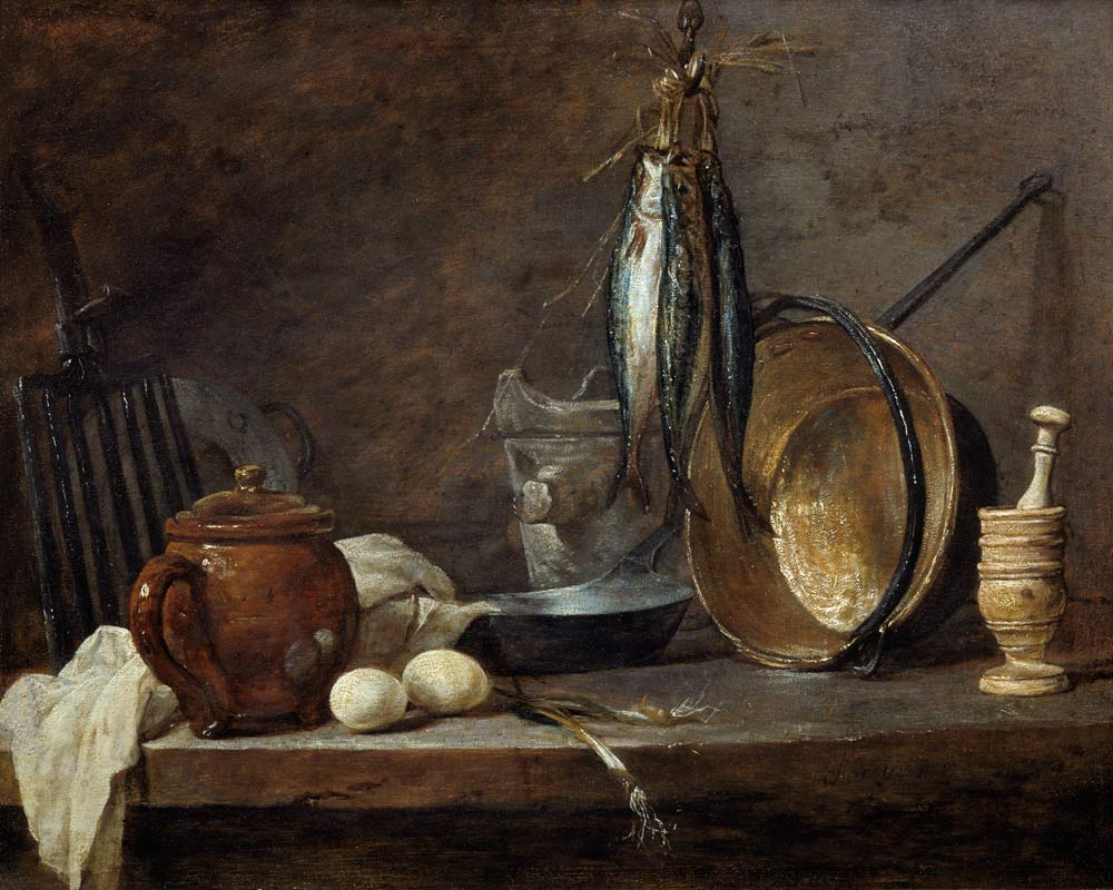 Die schnellen Tagesmahlzeit from Jean-Baptiste Siméon Chardin
