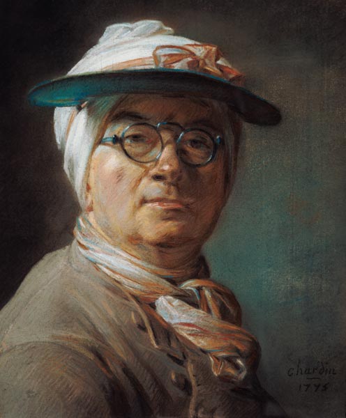 Selbstbildnis mit Brille from Jean-Baptiste Siméon Chardin