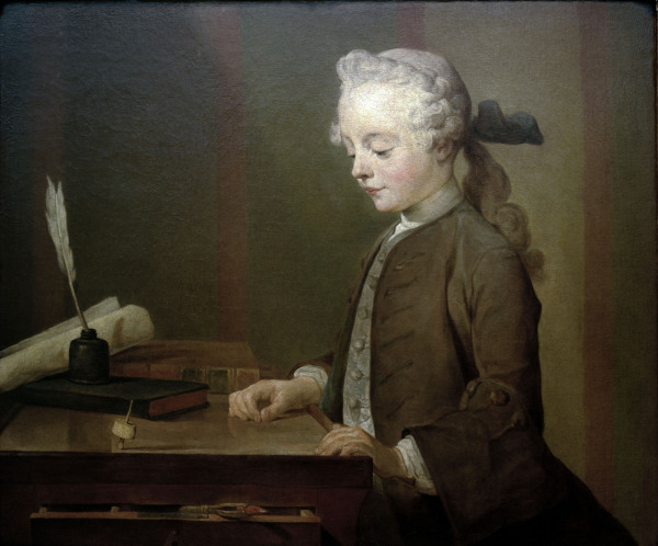 Boy with a Whipping Top from Jean-Baptiste Siméon Chardin