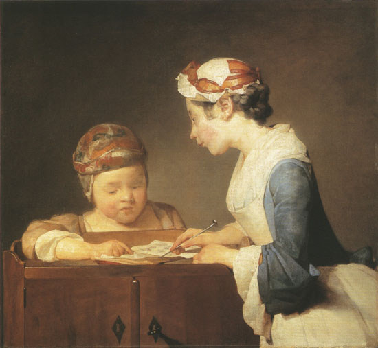 Die kleine Schulmeisterin from Jean-Baptiste Siméon Chardin