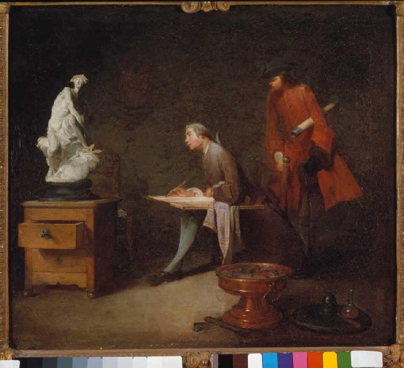 Im Malstudio. from Jean-Baptiste Siméon Chardin