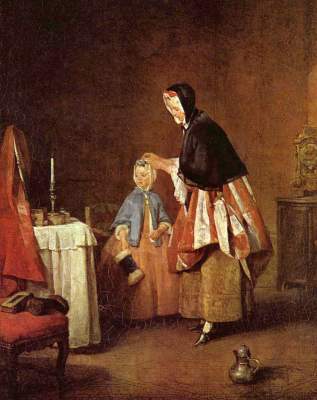 Die Morgentoilette from Jean-Baptiste Siméon Chardin