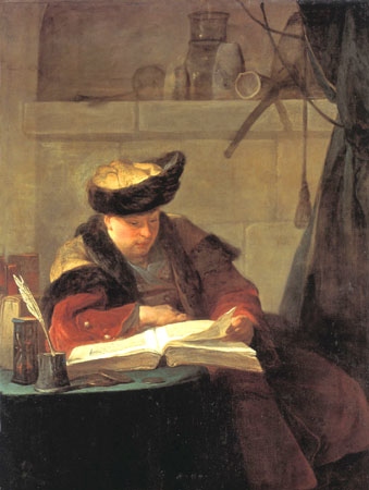 Porträt des Malers Joseph Aved from Jean-Baptiste Siméon Chardin