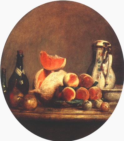 Die Schnittmelone from Jean-Baptiste Siméon Chardin