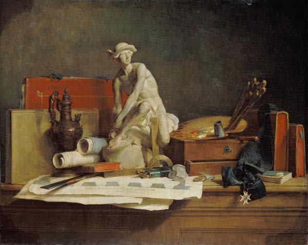 Still Life with Attributes of the Arts from Jean-Baptiste Siméon Chardin